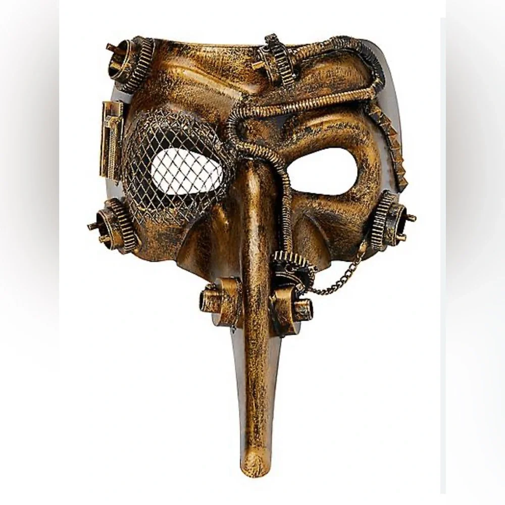 NWT Steampunk Bronze Mask for Halloween or other costume parties!